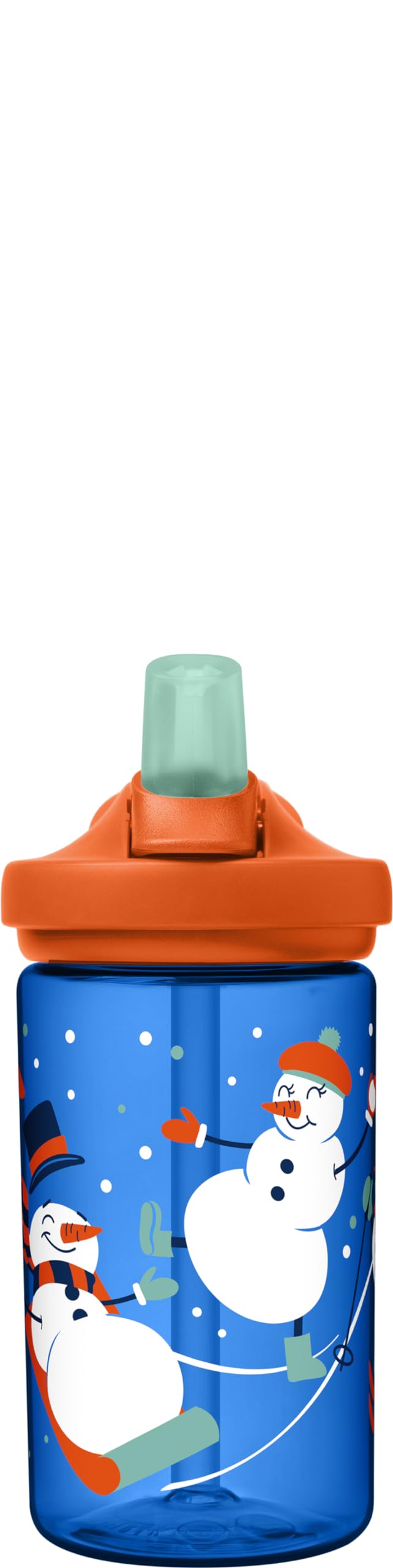 Kids Water Bottle with Bite Valve Straw, Tritan Renew, Spill-Proof Eddy+