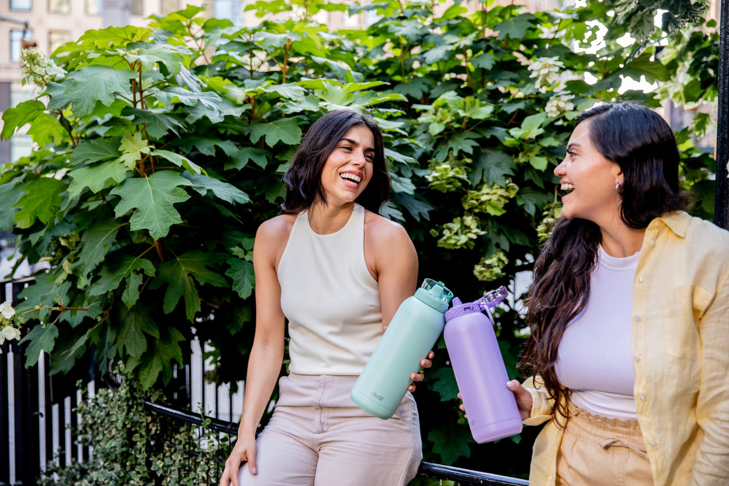 2 Pack 9 oz Insulated Toddler Trainer Sippy Cups, Spill-Proof, Easy-Hold Handle, Pink & Mint, 12+ Months