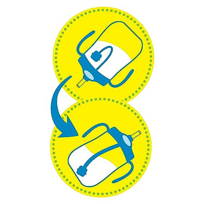 Dr. Brown's Milestones Baby's First Straw Cup – 2 Pack Training Cups with Weighted Straw, 9 oz/270 mL Each, Dark Blue & Vintage Yellow, BPA-Free, for Babies 6 Months+