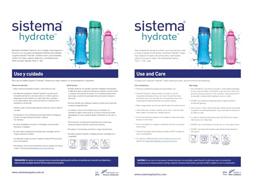 11 oz Sistema Hydrate Twist 'N' Sip Water Bottle, Color May Vary