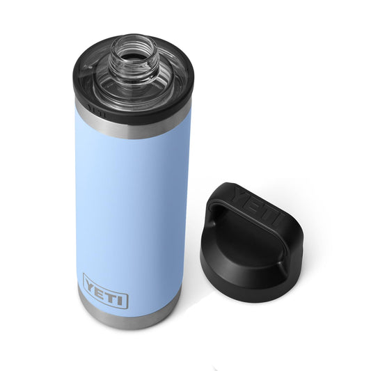 18 oz YETI Rambler Stainless Steel Bottle, Vacuum Insulated, Leak-Proof with Chug Cap, Big Sky Blue