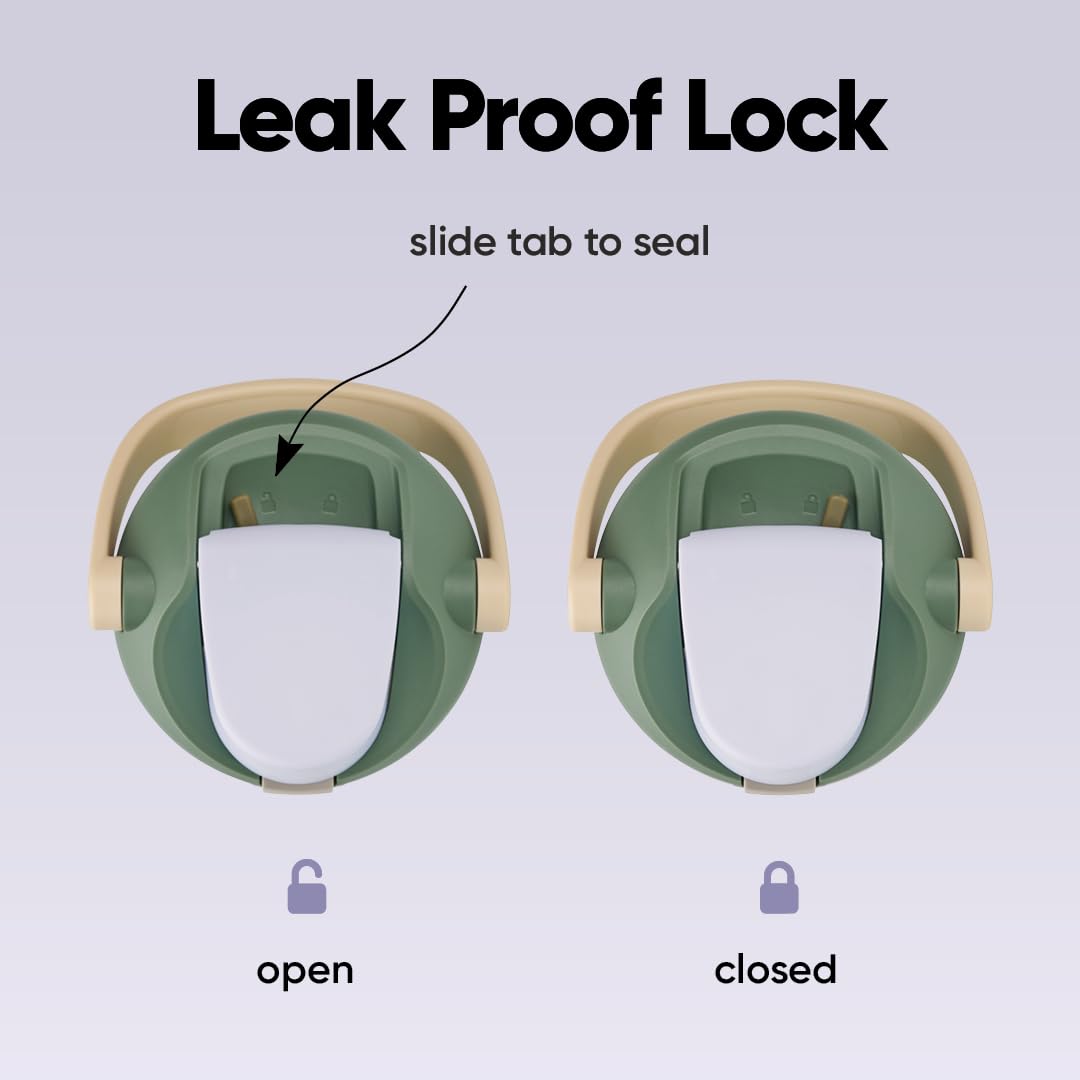 40 oz Insulated Stainless Steel Water Bottle with Two-Way Spout, Built-In Straw, Bucket Handle, BPA-Free, Leak-Proof, Putting Green