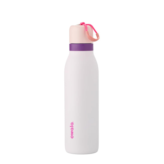 18 oz Insulated Stainless Steel Water Bottle for Teens, 2-in-1 Straw Spout, Leak-Proof, BPA-Free, Cold 24H, Easy Carry, Sweetheart Bow, School and Travel Gift