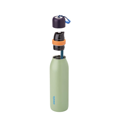 24 oz Insulated Stainless Steel Water Bottle with Straw, BPA-Free, Sports and Travel, Daybreak