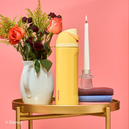 24 oz Owala Disney Princess FreeSip Insulated Stainless Steel Water Bottle with Straw, BPA-Free Sports Bottle, Tiana, Sports and Travel