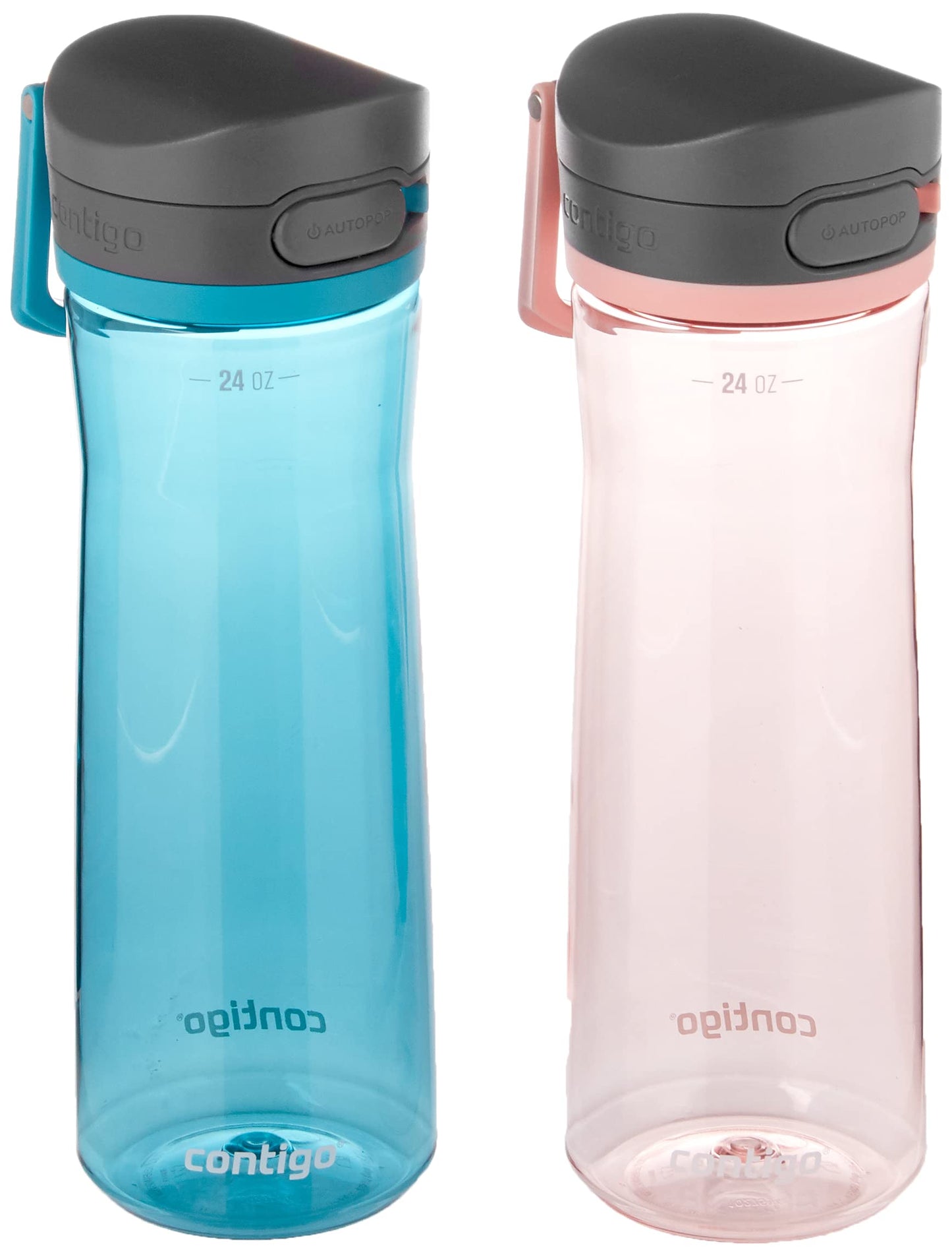 2 Pack 24 oz Contigo Jackson 2.0 Tritan Water Bottles with AUTOPOP Lid