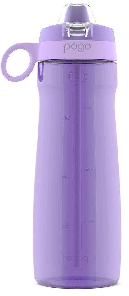 24 oz Contigo Cortland Chill 2.0 Vacuum-Insulated Stainless Steel Water Bottle, Spill-Proof Interchangeable Lid, Blueberry, Hot & Cold Drinks for Kids & Adults