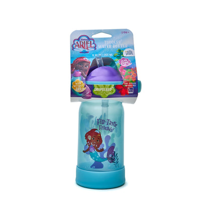 The First Years Disney Ariel Toddler Water Bottle - Spill Proof Disney Princess Water Bottles with Protective DropGuard - Disney Gifts for Toddlers - 12 Oz - Ages 2 Years and Up