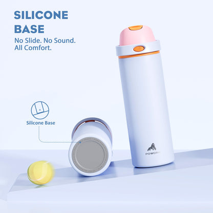 3 Pack 10 oz Nuby Clik-It Grip N' Sip Soft Spout No-Spill Training Sippy Cups with Handles, Aqua, Purple, Pink, 4+ Months