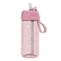 15 oz Bentgo Kids Water Bottle, Leak-Proof Durable Tritan, BPA-Free, Safe Sip Spout with Carry Handle, Dishwasher Safe, Glitter Edition Petal Pink, Ages 3+, School