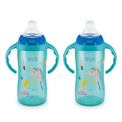 NUK Learner Sippy Cup – 10 oz, 2-Pack, Spill-Proof, BPA-Free, for Babies 8+ Months