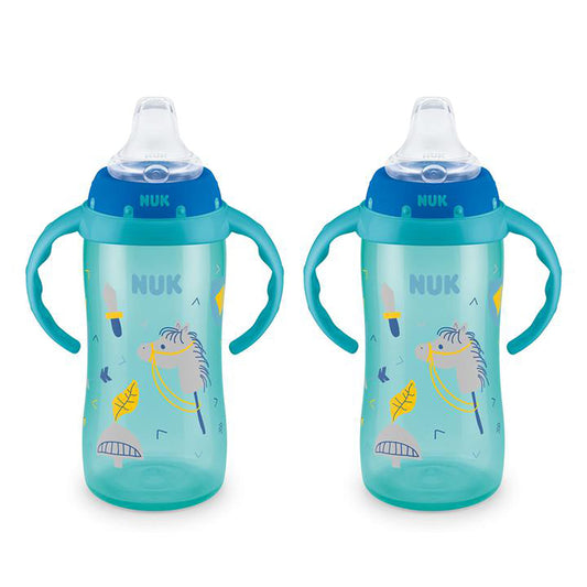 NUK Learner Sippy Cup – 10 oz, 2-Pack, Spill-Proof, BPA-Free, for Babies 8+ Months