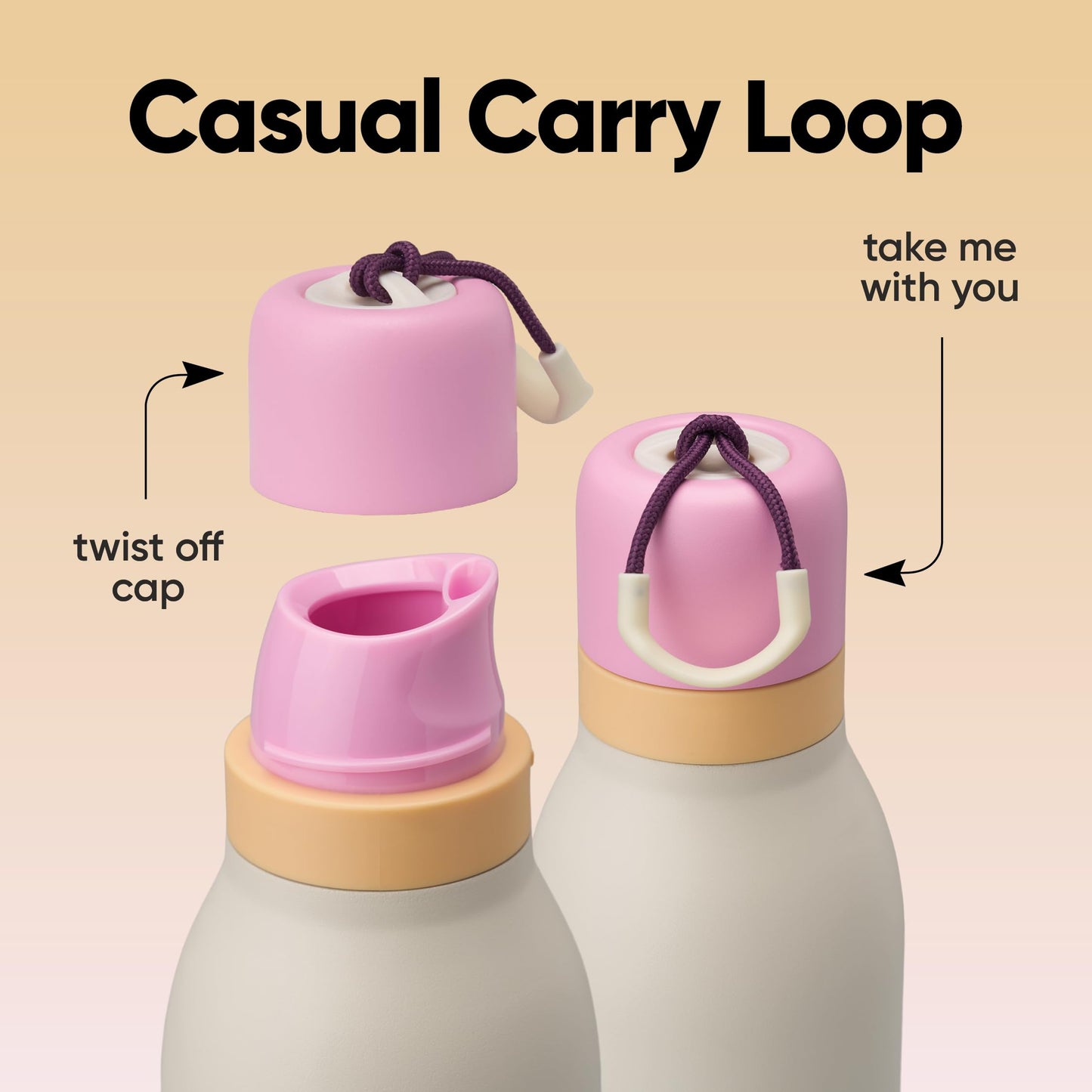 12 oz Halloween Kids Insulated Stainless Steel Water Bottle, 2-in-1 Straw Spout, Leak-Proof, BPA-Free, Cold 24H, Party, School, Travel Gift, Cotton Boo