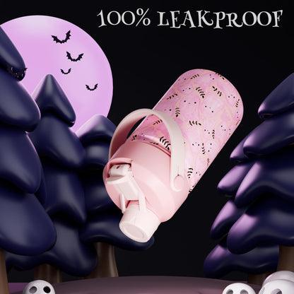 25 oz Clear Tritan Plastic Water Bottle with Straw, BPA-Free Sports Bottle for Travel, Shy Marshmallow