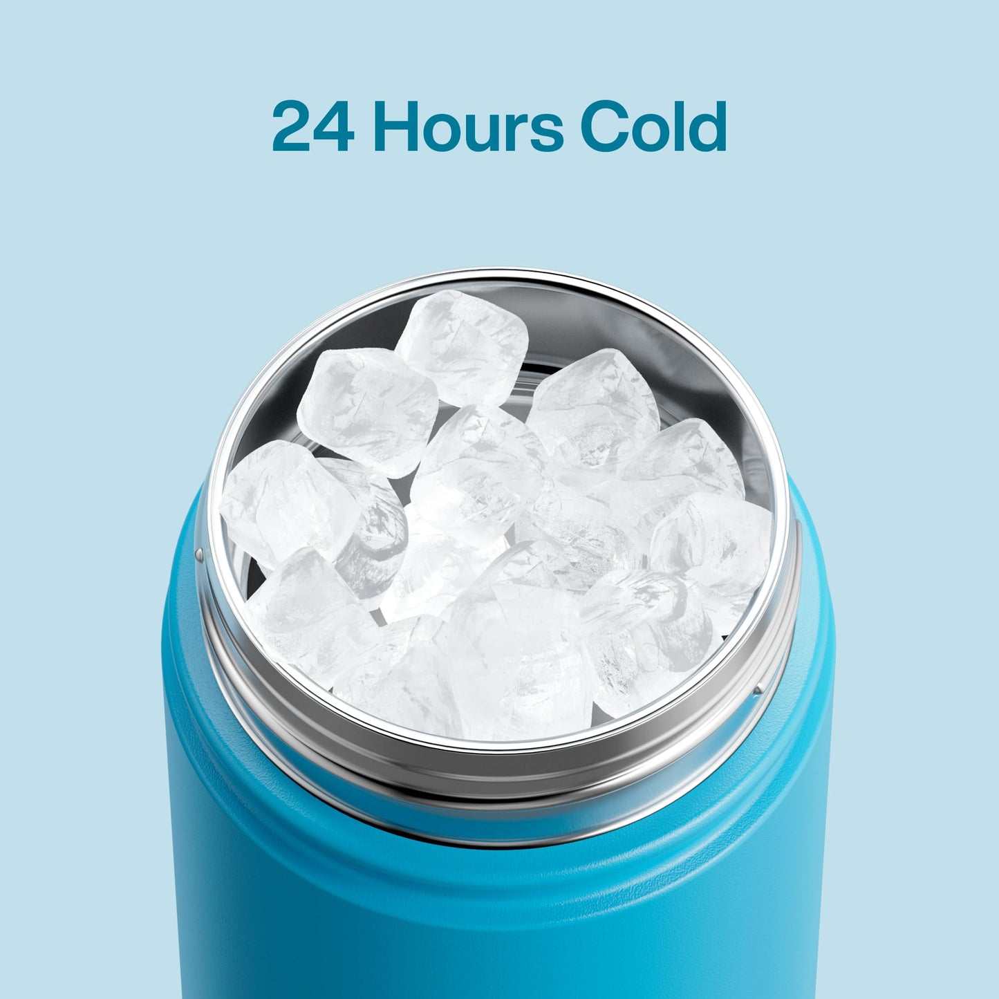 12 oz Kids Insulated Stainless Steel Water Bottle with Straw, Dual Spouts, Leak-Proof, BPA-Free, Cold 24H for Sports, Travel, School, Cream Moon