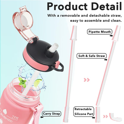 24 oz Contigo Cortland Water Bottle, BPA-Free, Spill-Proof, Glacier