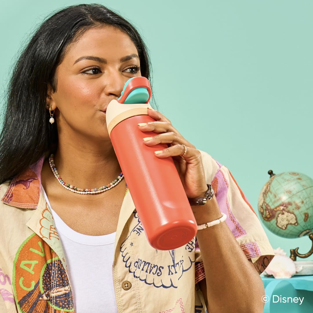 24 oz Owala Disney Princess FreeSip Insulated Stainless Steel Water Bottle with Straw, BPA-Free Sports Bottle, Cinderella, Sports and Travel