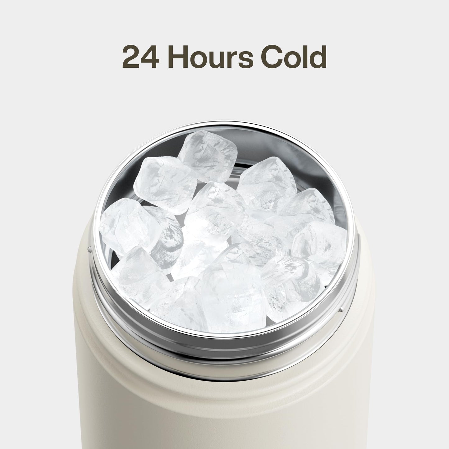 40 oz Insulated Stainless Steel Water Bottle with Two-Way Spout, Built-In Straw, Bucket Handle, BPA-Free, Leak-Proof, Lightly Toasted