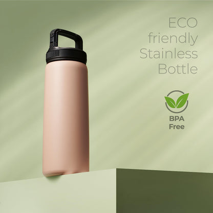 32 oz Motivational Water Bottle with Straw, Time Marker, BPA-Free Tritan, 1L Leak-Proof Sports Bottle with Carry Strap for Gym, Fitness, Outdoor, Women