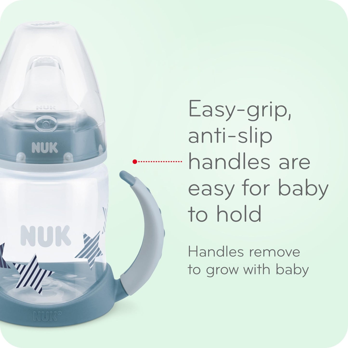 NUK Active Sippy Cup, 10 oz, 2-Pack – Spill-Proof, BPA-Free, Timeless Collection, for Toddlers 12+ Months, Amazon Exclusive