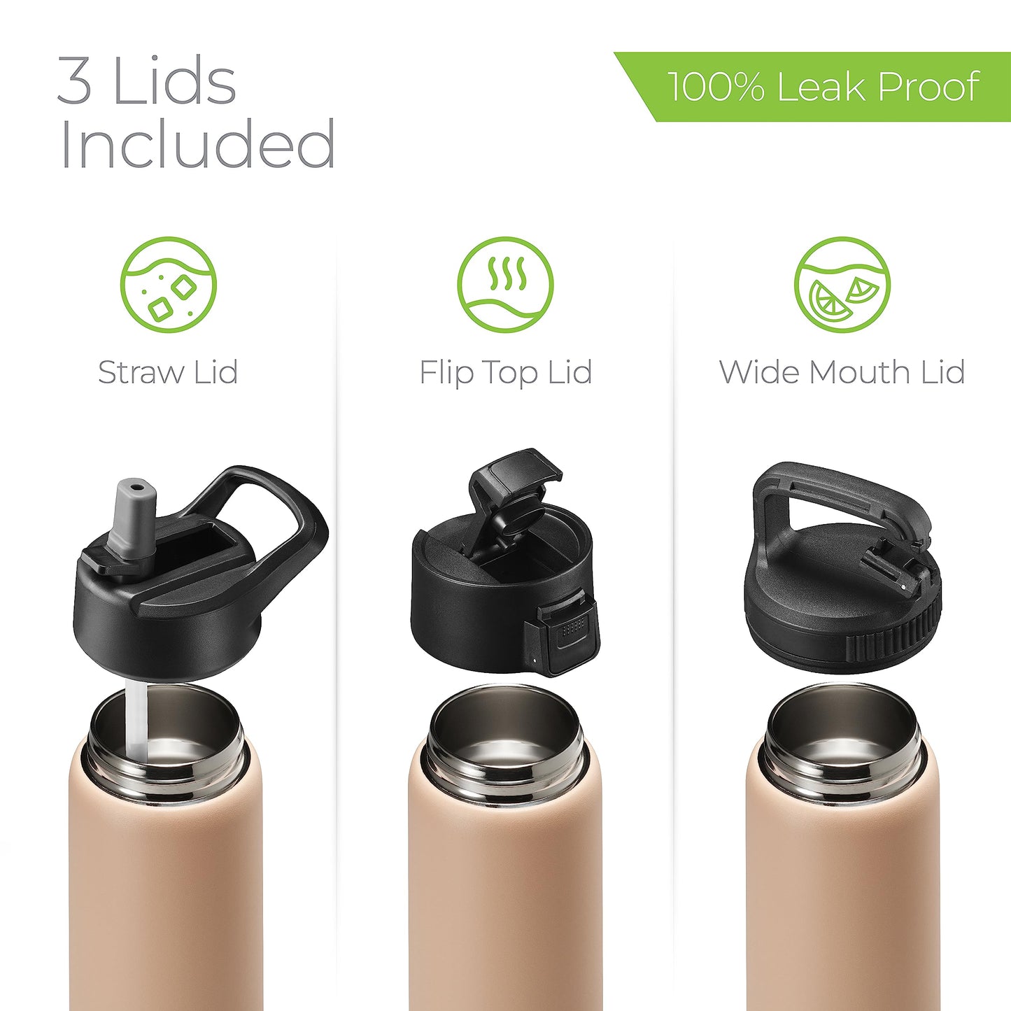 32 oz Motivational Water Bottle with Straw, Time Marker, BPA-Free Tritan, 1L Leak-Proof Sports Bottle with Carry Strap for Gym, Fitness, Outdoor, Women