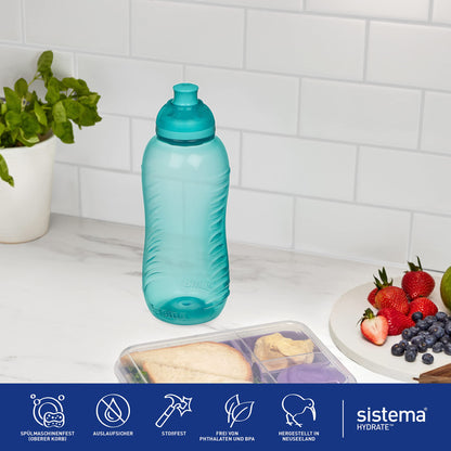 11 oz Sistema Hydrate Twist 'N' Sip Water Bottle, Color May Vary