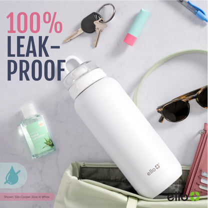 40 oz Stainless Steel Water Bottle with Straw and Carry Handle, Double Wall Vacuum Insulated, Leak-Proof Locking Lid, BPA-Free, Yucca