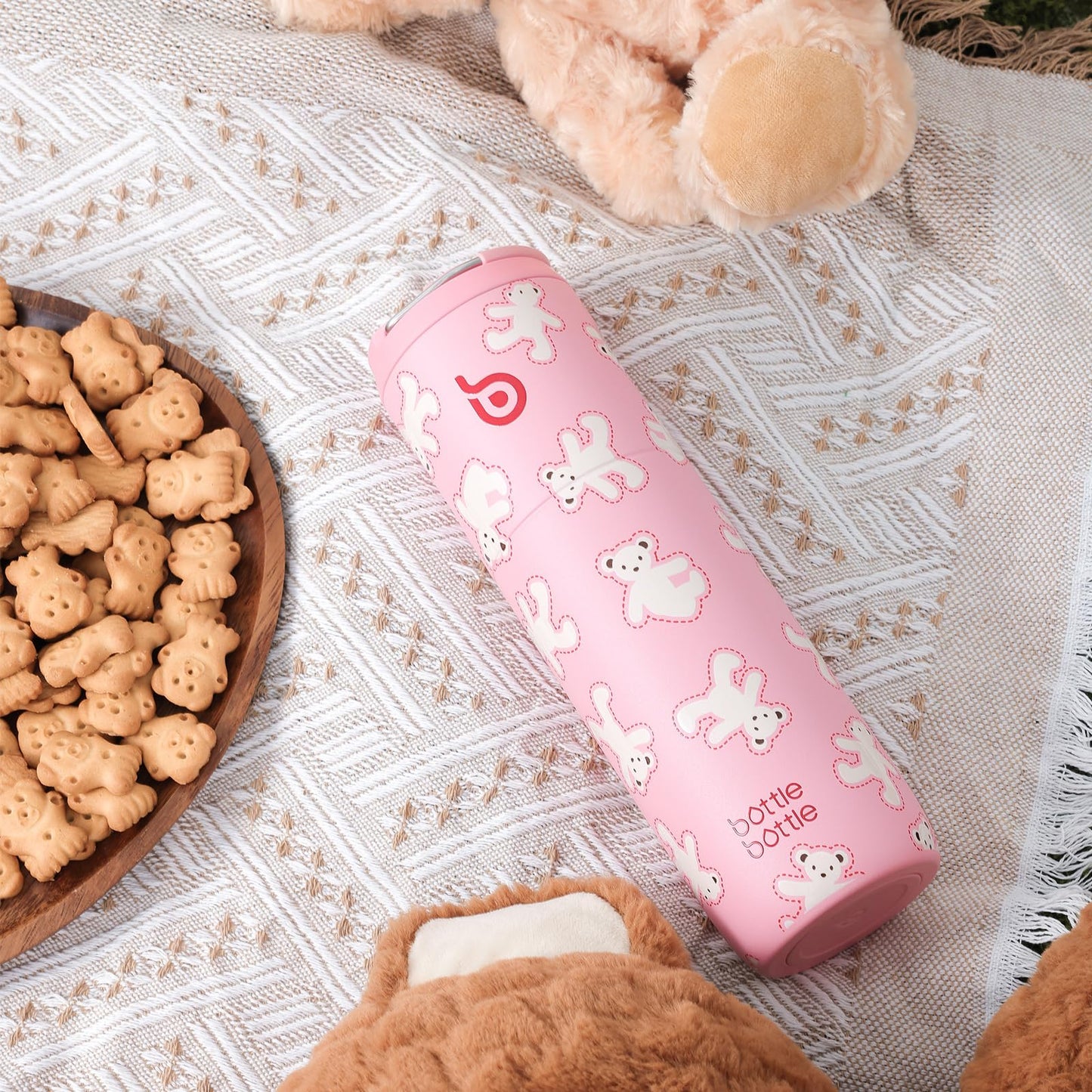 BOTTLE BOTTLE 24oz Insulated Stainless Steel Water Bottle with Straw Lid & Handle – Double-Wall Vacuum, Leak-Proof, BPA-Free Metal Sports Water Bottle for Gym, Travel & Outdoor Use