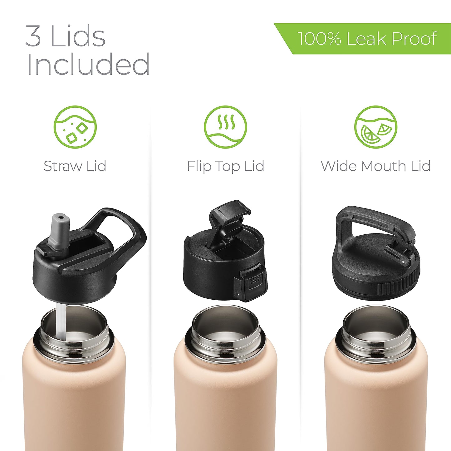 32 oz Motivational Water Bottle with Straw, Time Marker, BPA-Free Tritan, 1L Leak-Proof Sports Bottle with Carry Strap for Women, Gym, Fitness, Outdoor